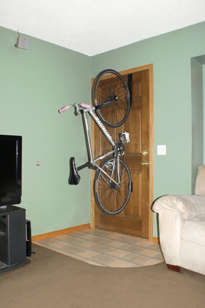 storing bikes in small spaces