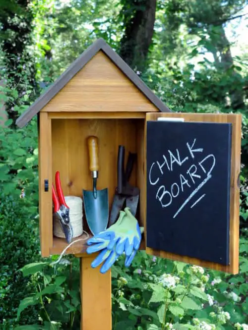 Garden Mailbox Tool Storage