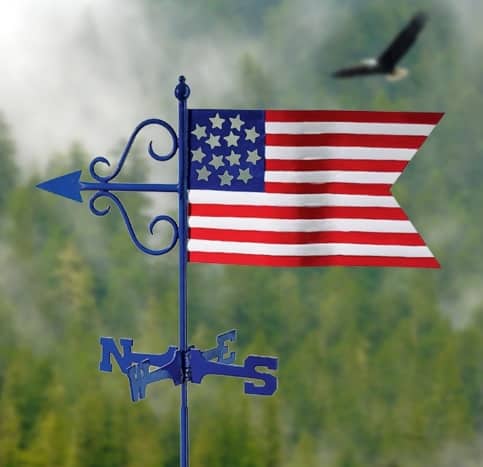 Good Directions Weathervanes - Americana Flag Weathervane