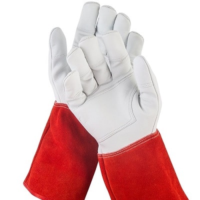 NOCRY Puncture Resistant Leather Gardening Gloves