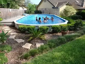 Landscaping Ideas For Above Ground, Above Ground Pool Landscaping Photos