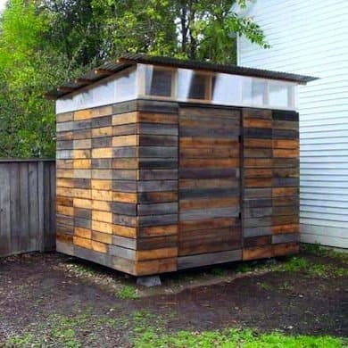 Recycled Wood Shed
